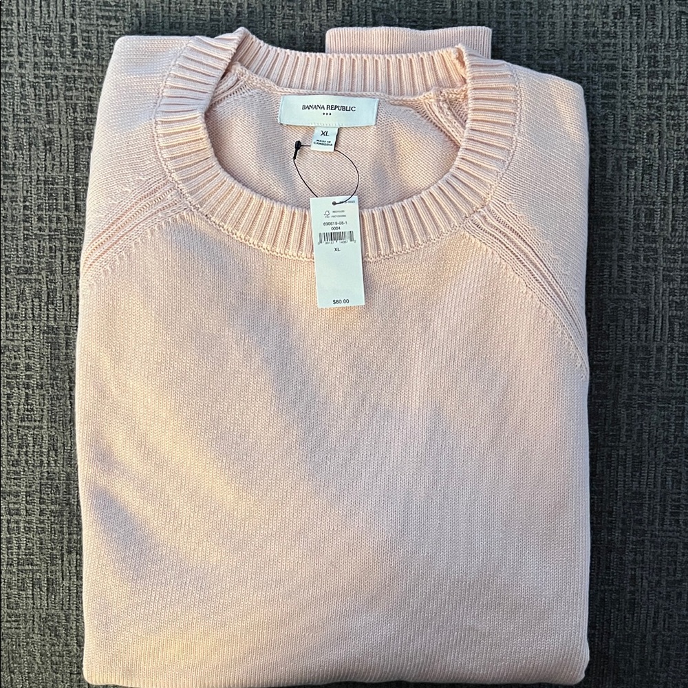 Banana Republic Light Pink Knit Pullover